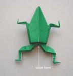 Лягушка оригами